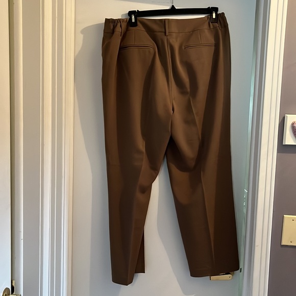 Brown Trouser Dress Pants Size 16 - Picture 3 of 4